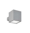 Aplica exterior IDEAL LUX SNIF AP1 SQUARE 118666, G9 40W, gri