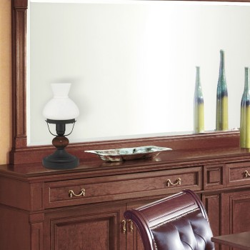 Veioza Rabalux 7072 Petronel E27 1x MAX 60W negru mat, sticla opal