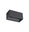 Aplica exterior IDEAL LUX ATOM AP D20 313412, LED 25W, 2100lm, 3000K, antracit