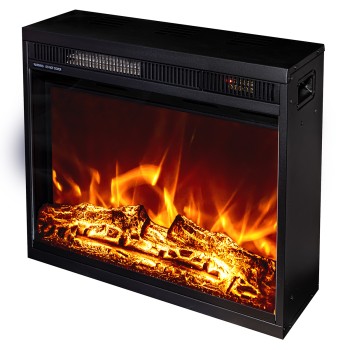 Semineu electric incorporabil ArtFlame LORANCE COLOR, 584 x 470 x 180 mm, negru, cu telecomanda