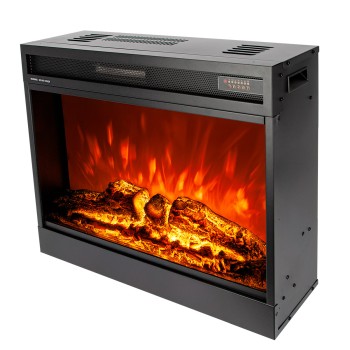 Semineu electric incorporabil ArtFlame MIRABELLA, 700 x 596 x 220 mm, negru, cu telecomanda