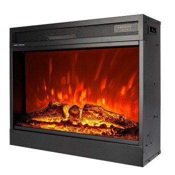 Semineu electric incorporabil ArtFlame MIRABELLA, 700 x 596 x 220 mm, negru, cu telecomanda