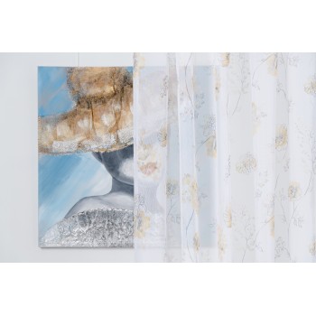 Material perdea Mendola decor Campera, latime 300cm, mustar
