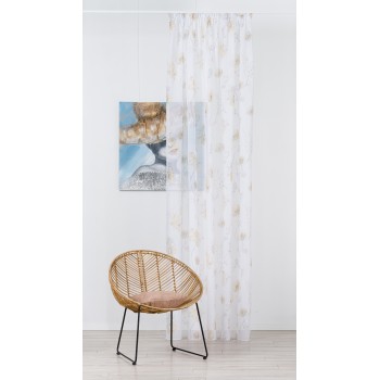 Material perdea Mendola decor Campera, latime 300cm, mustar