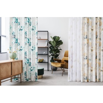 Material perdea Mendola decor Campera, latime 300cm, mustar