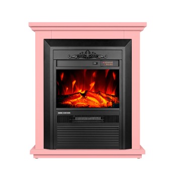 Semineu electric decorativ cu mobilier, Spark & Cristina, Roz, Art Flame 700 x 715 x 220