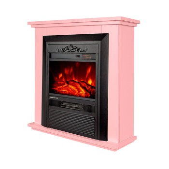 Semineu electric decorativ cu mobilier, Spark & Cristina, Roz, Art Flame 700 x 715 x 220