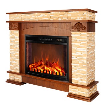 Semineu electric decorativ cu mobilier, Zenit & Zakynthos, Nuc, Art Flame 1200 x 930 x 260