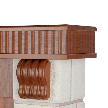 Semineu electric decorativ cu mobilier, Zenit & Zakynthos, Nuc, Art Flame 1200 x 930 x 260