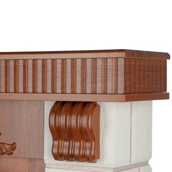 Semineu electric decorativ cu mobilier, Serenity & Lorance, Nuc, Flacara multicolora, Art Flame 1200 x 900 x 270