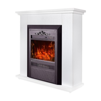 Semineu electric decorativ cu mobilier, Spark & Cristina, Alb, Art Flame 700 x 715 x 220