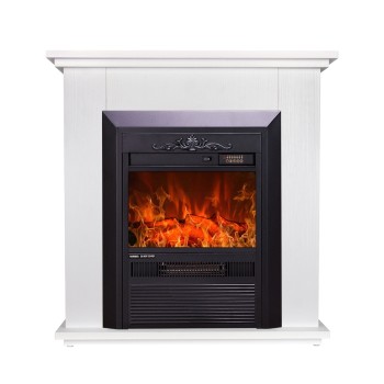 Semineu electric decorativ cu mobilier, Spark & Cristina, Alb, Art Flame 700 x 715 x 220