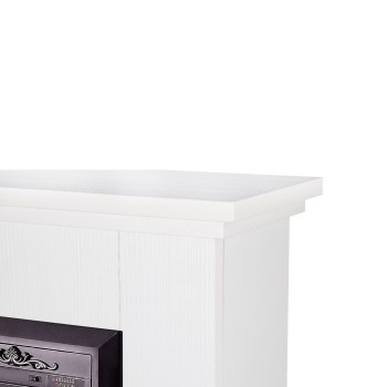 Semineu electric decorativ cu mobilier, Spark & Cristina, Alb, Art Flame 700 x 715 x 220
