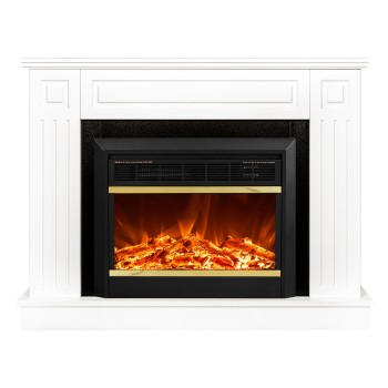 Semineu electric decorativ cu mobilier, Tiffany & Mars, Alb, Art Flame 1100 x 850 x 270