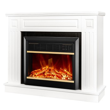 Semineu electric decorativ cu mobilier, Tiffany & Mars, Alb, Art Flame 1100 x 850 x 270