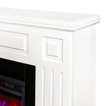 Semineu electric decorativ cu mobilier, Tiffany & Mars, Alb, Art Flame 1100 x 850 x 270