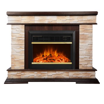 Semineu electric decorativ cu mobilier, Stone & Mars, Nuc, Art Flame 1180 x 880 x 305
