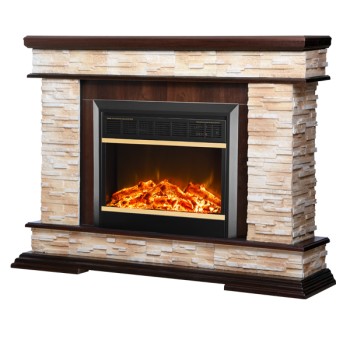 Semineu electric decorativ cu mobilier, Stone & Mars, Nuc, Art Flame 1180 x 880 x 305