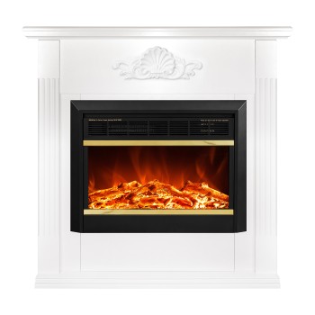 Semineu electric decorativ cu mobilier, Sofia & Mars, Alb, Art Flame 1000 x 1000 x 320