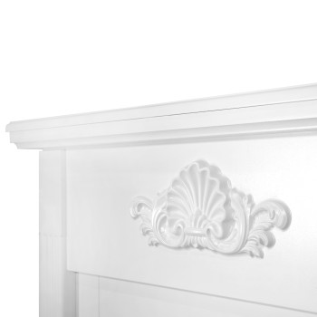 Semineu electric decorativ cu mobilier, Sofia & Mars, Alb, Art Flame 1000 x 1000 x 320