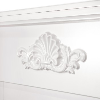 Semineu electric decorativ cu mobilier, Sofia & Mars, Alb, Art Flame 1000 x 1000 x 320