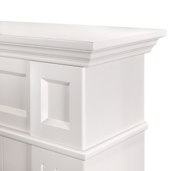 Semineu electric decorativ cu mobilier, Sicilia & Richi , Crem, Art Flame 1300 x 1000 x 300