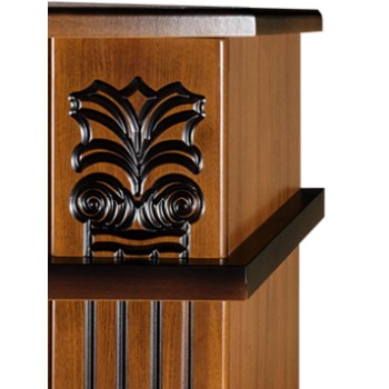Semineu electric decorativ cu mobilier, Roma mini & Ararat, Nuc, Art Flame 1200 x 974 x 318