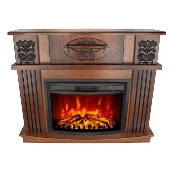 Semineu electric decorativ cu mobilier, Roma mini & Zakynthos, Nuc, Art Flame 1200 x 974 x 318