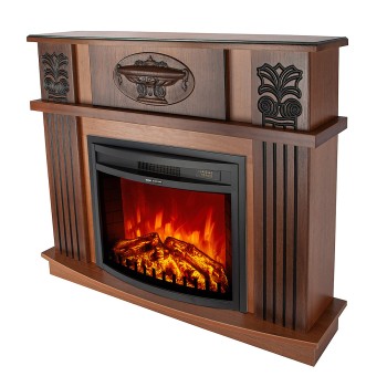 Semineu electric decorativ cu mobilier, Roma mini & Zakynthos, Nuc, Art Flame 1200 x 974 x 318