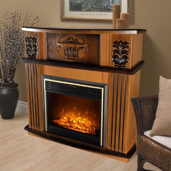 Semineu electric decorativ cu mobilier, Roma & Richi , Nuc, Art Flame 1388 x 1120 x 385