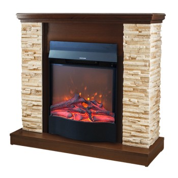 Semineu electric decorativ cu mobilier, Rock & Corsica, Nuc, Art Flame 980 x 903 x 300