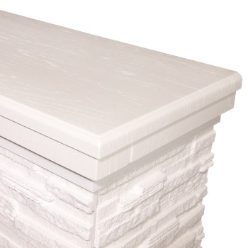 Semineu electric decorativ cu mobilier, Rock  & Corsica, Alb, Art Flame 980 x 903 x 300