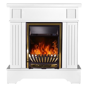 Semineu electric decorativ cu mobilier, Marina extra & Meridian, Alb, Art Flame 1034 x 1092 x 300