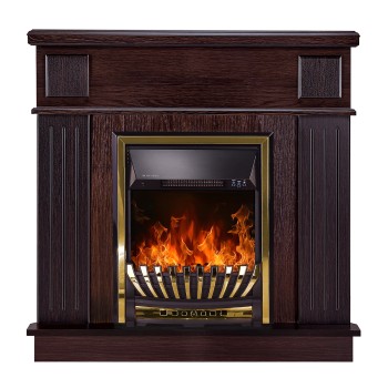 Semineu electric decorativ cu mobilier, Marina colt & Meridian, Wenge, Art Flame 1000 x 1000 x 500