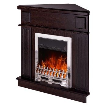 Semineu electric decorativ cu mobilier, Marina colt & Galileo Silver, Wenge, Art Flame 1000 x 1000 x 500