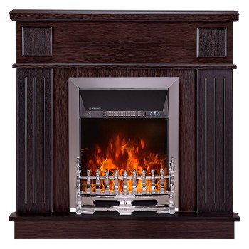 Semineu electric decorativ cu mobilier, Marina colt & Galileo Silver, Wenge, Art Flame 1000 x 1000 x 500