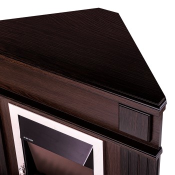 Semineu electric decorativ cu mobilier, Marina colt & Galileo Silver, Wenge, Art Flame 1000 x 1000 x 500