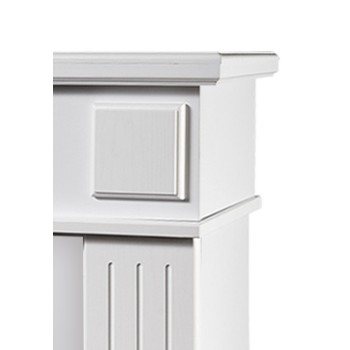 Semineu electric decorativ cu mobilier, Marina & Miriam, Alb, Art Flame 1034 x 997 x 270