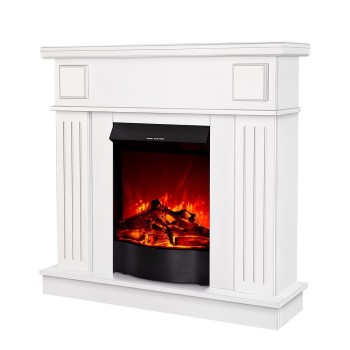 Semineu electric decorativ cu mobilier, Marina & Corsica, Alb, Art Flame 1034 x 997 x 270