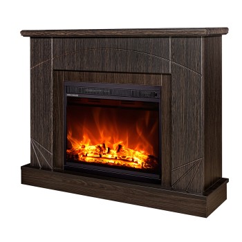 Semineu electric decorativ cu mobilier, Madeira & Lorance, Wenge, Flacara multicolora, Art Flame 1100 x 850 x 270