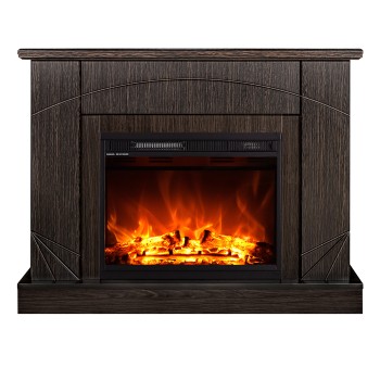 Semineu electric decorativ cu mobilier, Madeira & Lorance, Wenge, Flacara multicolora, Art Flame 1100 x 850 x 270