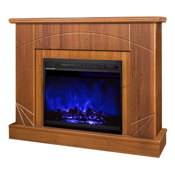 Semineu electric decorativ cu mobilier, Madeira & Lorance, Nuc, Flacara multicolora, Art Flame 1100 x 850 x 270