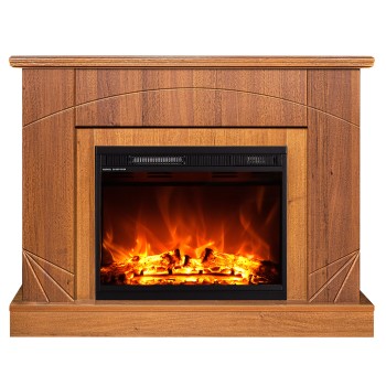 Semineu electric decorativ cu mobilier, Madeira & Lorance, Nuc, Flacara multicolora, Art Flame 1100 x 850 x 270