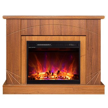 Semineu electric decorativ cu mobilier, Madeira & Lorance, Nuc, Flacara multicolora, Art Flame 1100 x 850 x 270