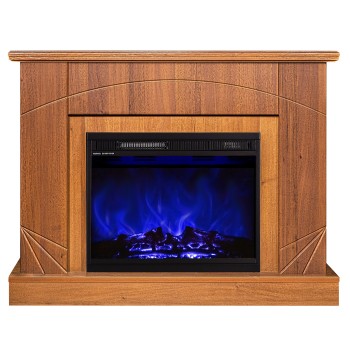 Semineu electric decorativ cu mobilier, Madeira & Lorance, Nuc, Flacara multicolora, Art Flame 1100 x 850 x 270