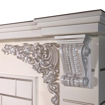 Semineu electric decorativ cu mobilier, Imperial & Richi, Fildeș, Art Flame 1450 x 1110 x 380