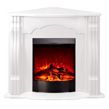 Semineu electric decorativ cu mobilier, Clasic colt & Corsica, Alb, Art Flame 950 x 883 x 475
