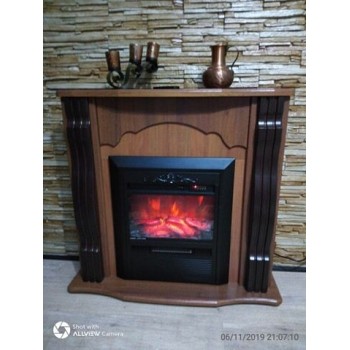 Semineu electric decorativ cu mobilier, Clasic & Cristina, Nuc, Art Flame 950 x 883 x 300