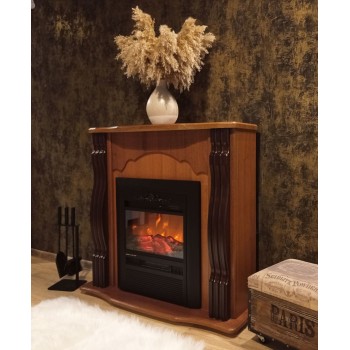Semineu electric decorativ cu mobilier, Clasic & Cristina, Nuc, Art Flame 950 x 883 x 300