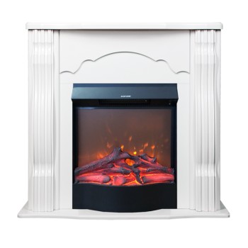 Semineu electric decorativ cu mobilier, Clasic & Corsica, Alb, Art Flame 950 x 883 x 300
